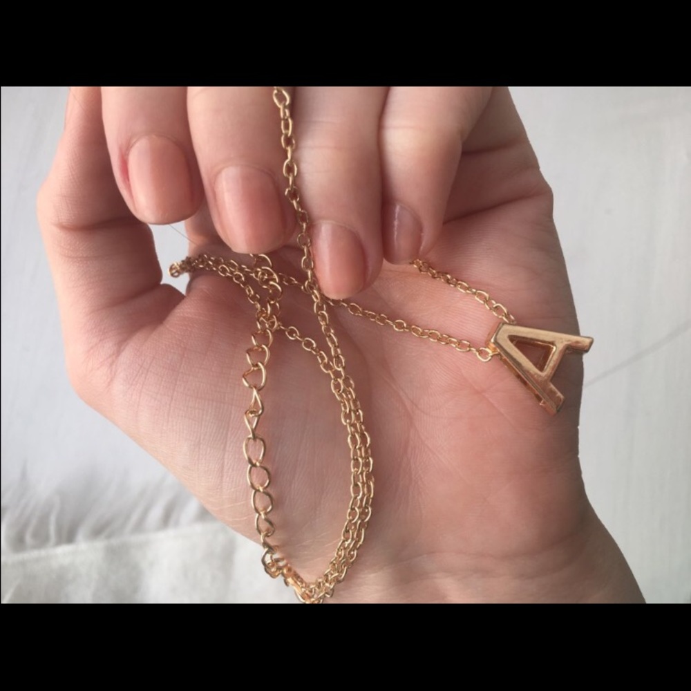 Initial Letter Necklace - Picture 2 of 2
