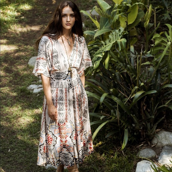 SOLD Free People Wild Mountain Kimono Dress - Picture 2 of 6