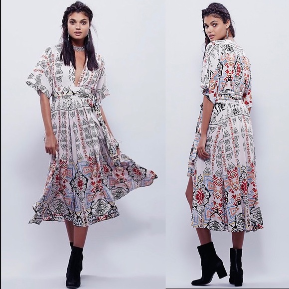 SOLD Free People Wild Mountain Kimono Dress - Picture 3 of 6