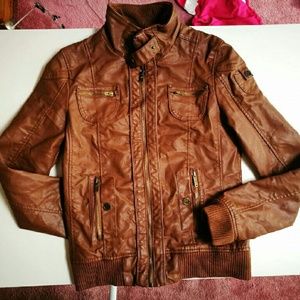LIKE NEW Berskha Faux Leather Jacket