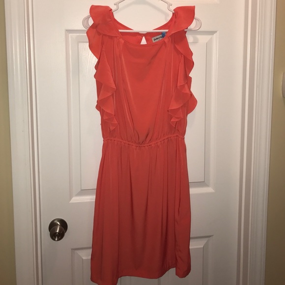 Shelby & Palmer Coral Ruffle Dress