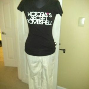 Victoria's Secret T-Shirt & Lounge P.J. Bottoms