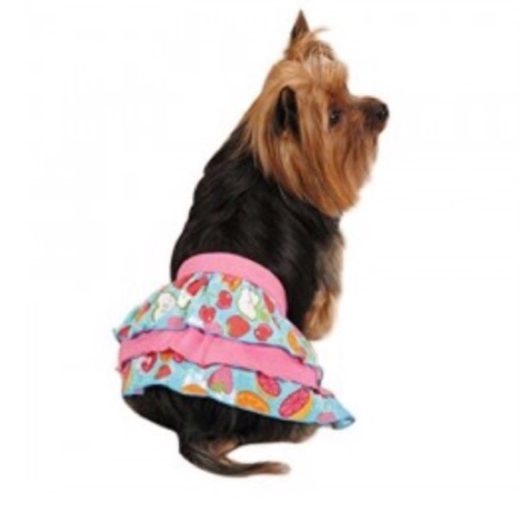 Fruit frenzy ruffle skirt. Dog size M - Picture 1 of 1