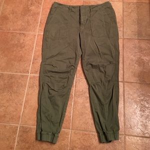 Olive green GAP jogger pants