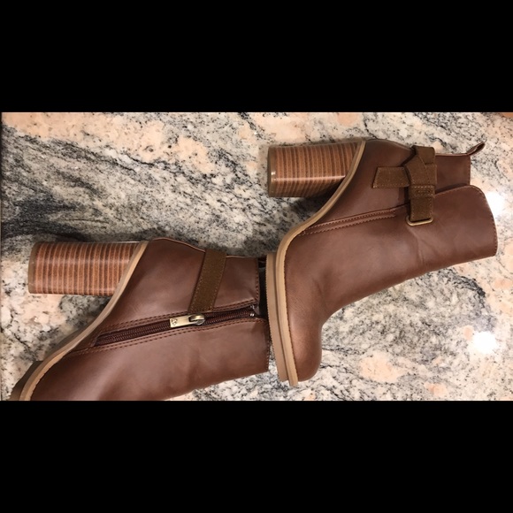 Vegan leather booties