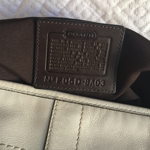 Coach white leather bag - Picture 2 of 4