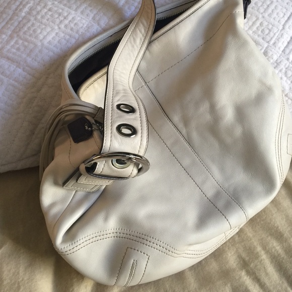 Coach white leather bag - Picture 4 of 4