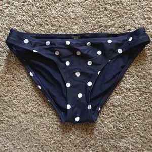 Aerie AE Navy Polka Dot Bikini Bottom