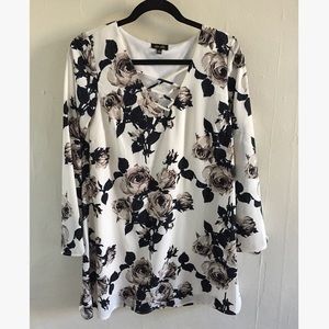 Long sleeve floral dress