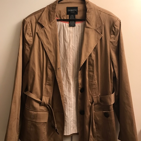 George Women's Khaki Blazer (Plus Size)
