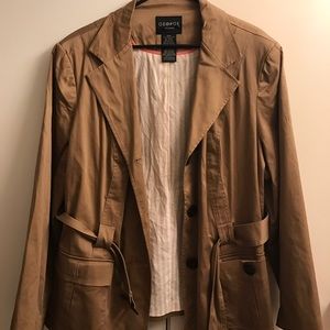 George Women's Khaki Blazer (Plus Size)