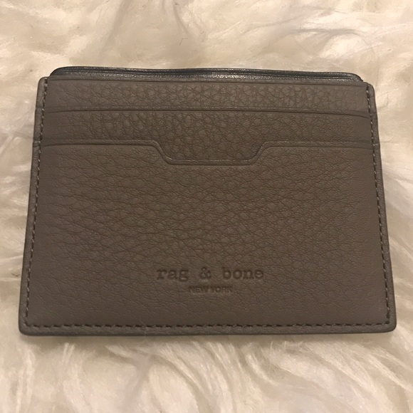 Rag & Bone card case card holder taupe new
