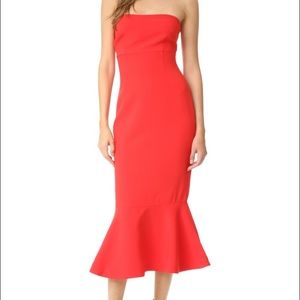 Cinq-A-Sept Luna dress in red. Fits like a glove!