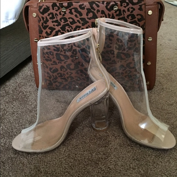 Clear Block heels