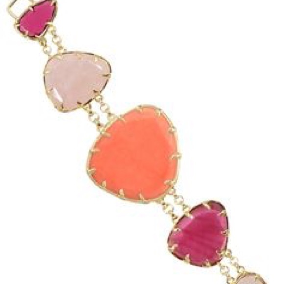 Kendra Scott Khammi Link Bracelet Coral and Rose
