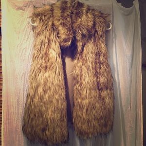 Faux fur vest