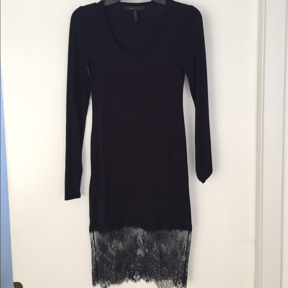 NWOT XXS BCBG black stretch dress
