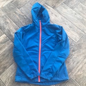 Blue running jacket