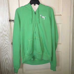 VS Pink zip up sweatshirt