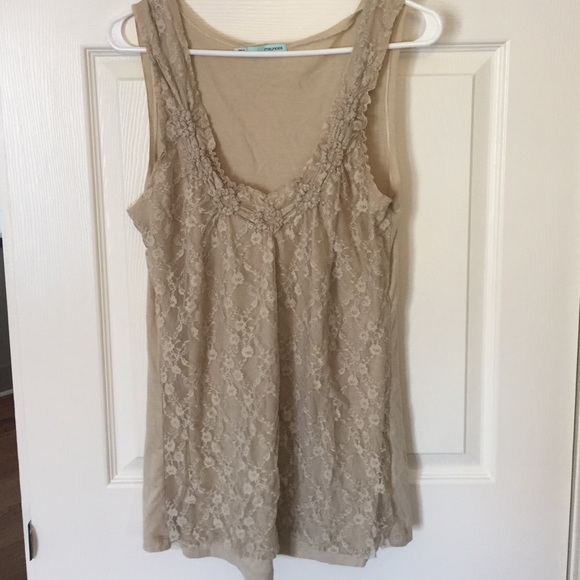 Maurice's lace overlay tank Sz L
