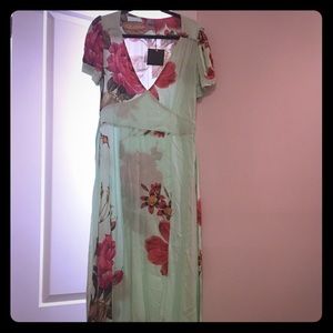 Long floral maxi dress