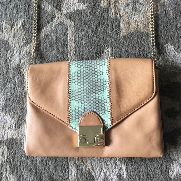 Leather Loeffler Randall cross-body purse