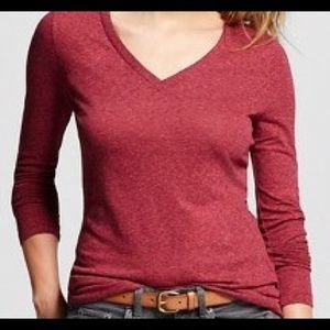 2 New long sleeved v-neck t-shirts.