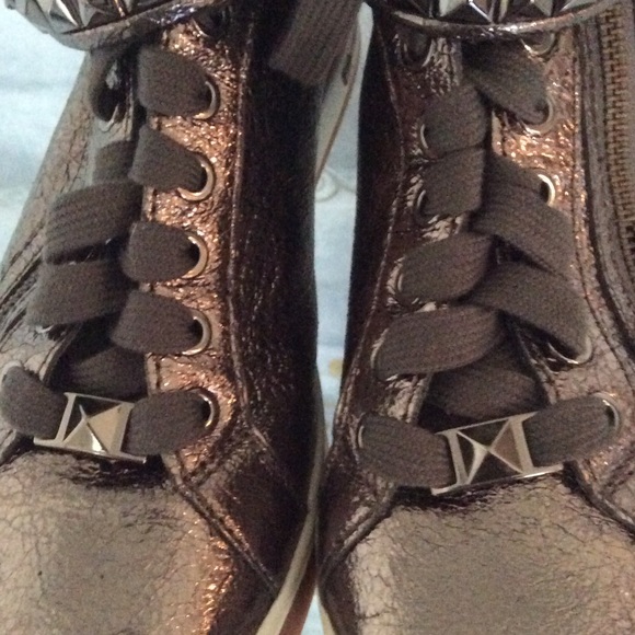 Brand new Michael Kors leather high tops - Picture 2 of 4