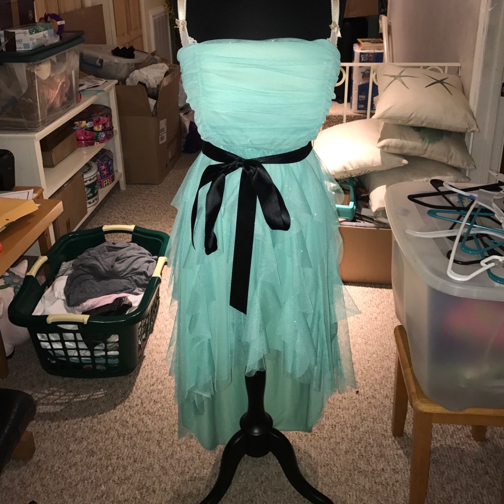 Semi Formal High-Low Strapless Dress