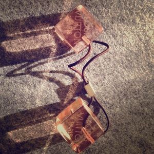 Louis Vuitton Clear Pink Resin Hair Tie (Auth.)