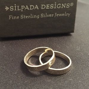 Silpada stackable Sterling Silver hammered rings