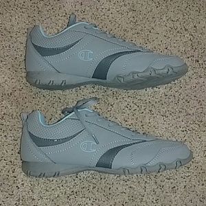 Grey and blue Champion sneakers