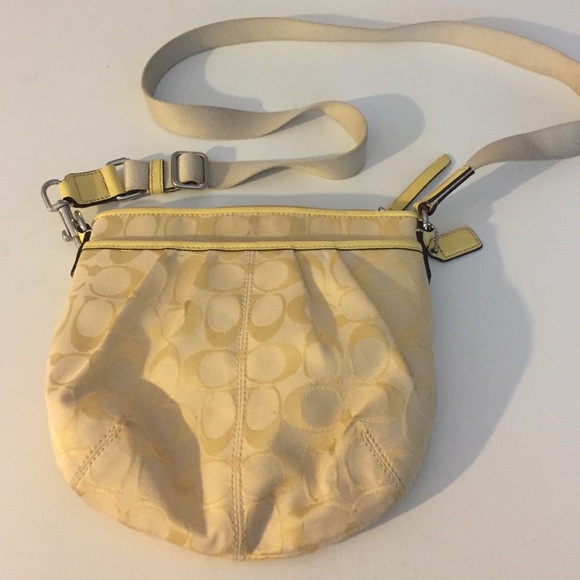 Yellow Signature C Coach Crossbody