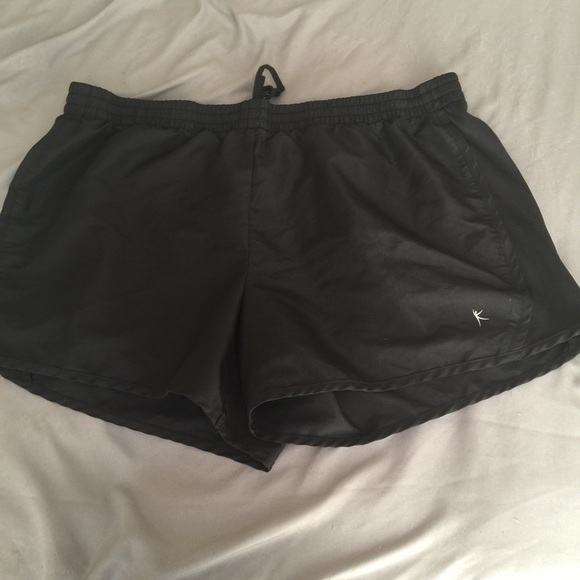 Black athletic shorts