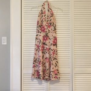 Silk floral dress