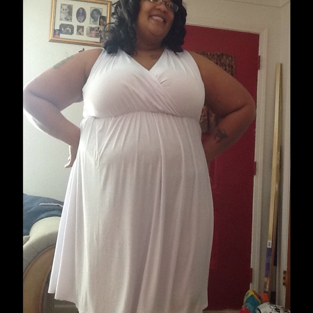 Sealed with a kiss Reversible Dress White Dress