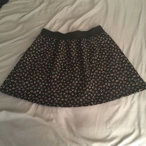Print quilted skirt