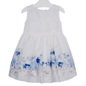 🚺👗Little Girls 2T-9 Floral Border Dress MAYORAL