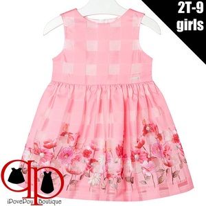 🚺👗Little Girls 2T-9 Floral Border Dress MAYORAL