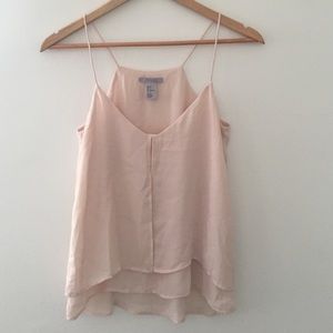 Flowy blush creamy top