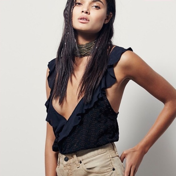 Free People Soulshine Eyelet Tank
