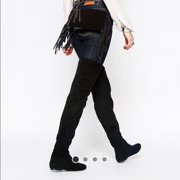 London rebel over the knee boots