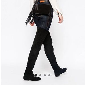 London rebel over the knee boots