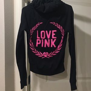Pink- VS zip up Hoodie