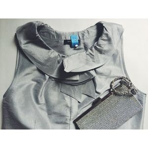 Metallic Silver Blouse