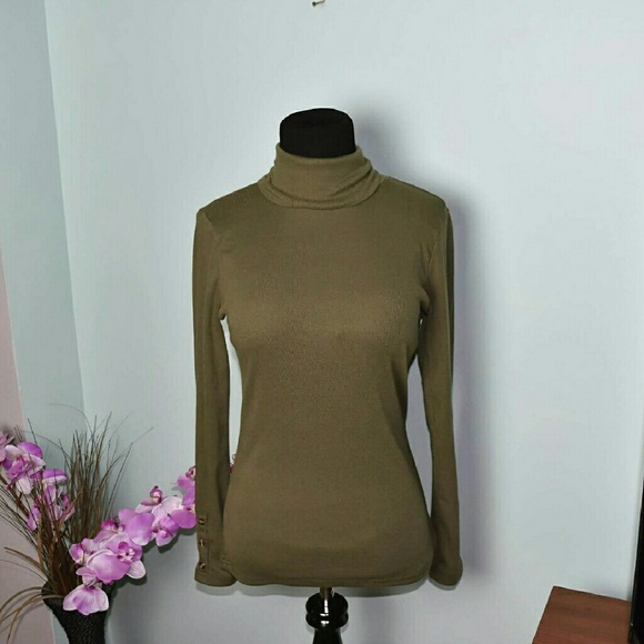 Sweaters - Beautiful Olive Colored Turtle Neck Top