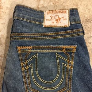 True Religion Skinny Low Waisted Jeans Size 27