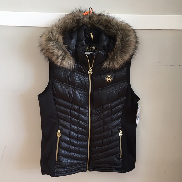 Michael Michael Kors down vest faux fur vest