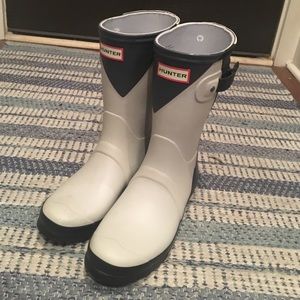 Short Dark Grey/Purple/Light Grey Hunter Boots