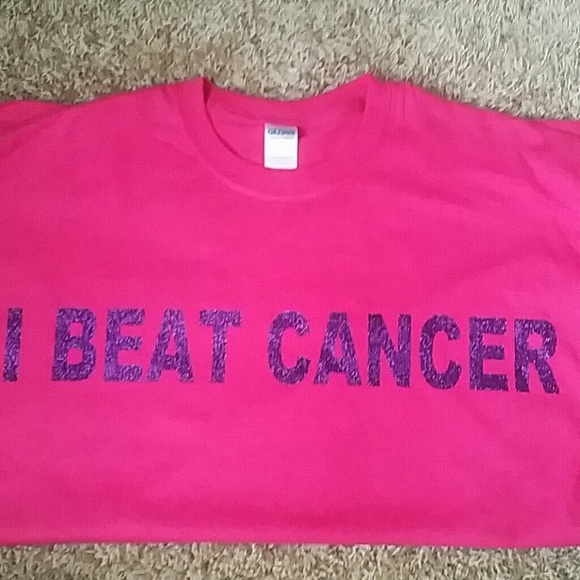 I BEAT CANCER GLITTER SHIRT